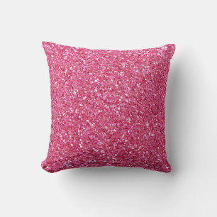 Roze Glitter Uiterlijk Kussen