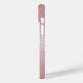 Roze Glitter Unicorn Hoesje-Mate iPhone Case (Achterkant / Links)