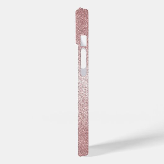 Roze Glitter Unicorn Hoesje-Mate iPhone Case (Achterkant / Links)