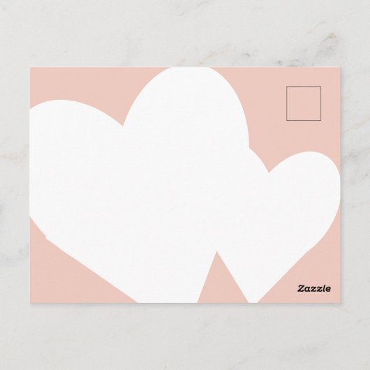 Roze Glitter Valentijnse  Be Mine XOX Briefkaart (Achterkant)