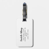 Roze Glitter Vegas Bachelorette Party Bagage Label (Achterkant verticaal)