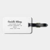 Roze Glitter Vegas Bachelorette Party Bagage Label (Achterkant horizontaal)