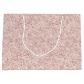 Roze Glitter Verjaardag Groot Cadeauzakje (Voorkant)