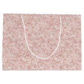Roze Glitter Verjaardag Groot Cadeauzakje (Achterkant)