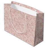 Roze Glitter Verjaardag Groot Cadeauzakje (Achterkant Gekanteld)