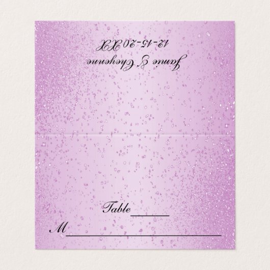 roze glitter | Vette Kaarten (Buitenkant ongevouwen)