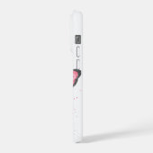 roze glitter vlinder iPhone hoesje (Linkerkant)