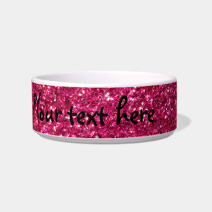 Roze glitter voerbakje