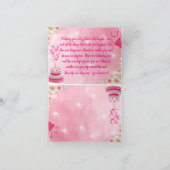 roze glitter vrolijke verjaardagskaart kaart (Binnen)