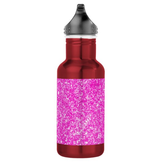 Roze glitter waterfles  (Rechts)