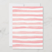 Roze Glitter Winter Birthday Uitnodiging (Achterkant)