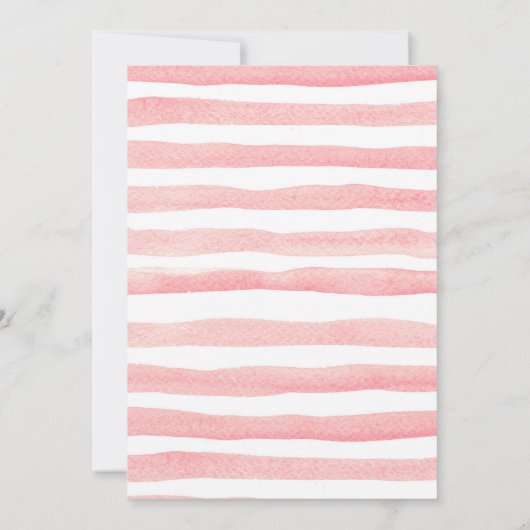 Roze Glitter Winter Birthday Uitnodiging (Achterkant)