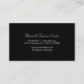 Roze Glitter Witte Diamanten Lippen Make-up Artist Visitekaartje (Achterkant)