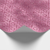 Roze Glitter XOXO Cadeaupapier (Hoek)
