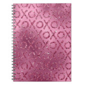 Roze Glitter XOXO Notitieboek (Voorkant)