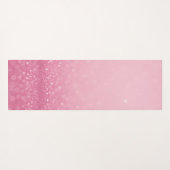 Roze Glitter Yoga Mat met Aangepaste Initialen & N (Achterkant (horizontaal))