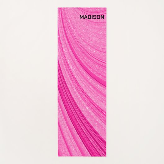 Roze glitter yogamat (Voorkant)