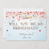 Roze glitter zal mijn uitnodiging zijn voor de Bri (Voorkant)