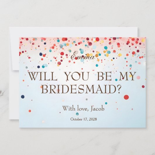 Roze glitter zal mijn uitnodiging zijn voor de Bri (Voorkant)