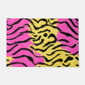 Roze Glitter Zebra Pattern Deurmat (Voorkant)