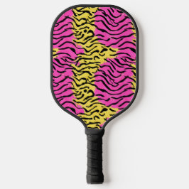 Roze Glitter Zebra Pattern Pickleball Paddle