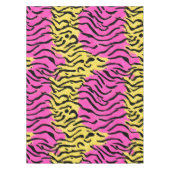 Roze Glitter Zebra Pattern Tafelkleed (Voorkant)