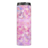 Roze Glitter Zeemeermin Staart Thermosbeker (Achterkant)
