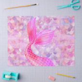 Roze Glitter Zeemeermin Staart Tissuepapier (Craft)