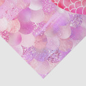 Roze Glitter Zeemeermin Staart Tissuepapier (Detail)