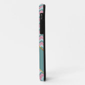 Roze Glitter ZigZag Patroon Case-Mate iPhone Case (Achterkant/links)