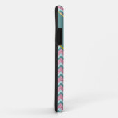 Roze Glitter ZigZag Patroon Case-Mate iPhone Case (Achterkant/rechts)