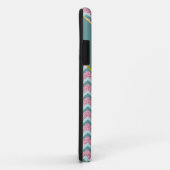 Roze Glitter ZigZag Patroon Case-Mate iPhone Case (Achterkant/rechts)
