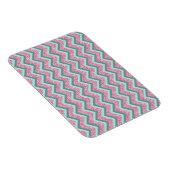 Roze Glitter ZigZag Patroon Magneet (Rechterzijde)