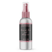 Roze glitter & zwarte cosmetica fles label