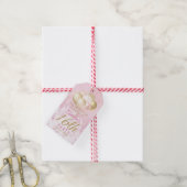 Roze Glitterballonnen 16e Verjaardagscadeau Labels Cadeaulabel (Met Touw)