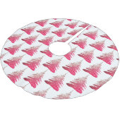 Roze Glitterbomen Kerstboom Kleed Rok (Gekanteld)