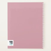 Roze glittercirkel planner (Achterkant)