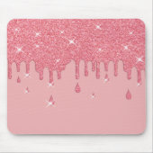 Roze glittereffect & spaarpjes muismat (Voorkant)