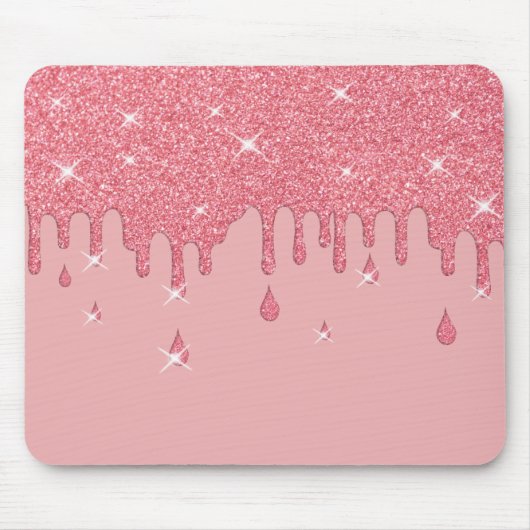 Roze glittereffect & spaarpjes muismat (Voorkant)