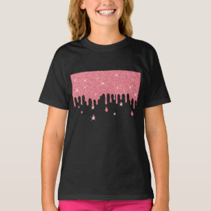 Roze glittereffect & spaarpjes t-shirt