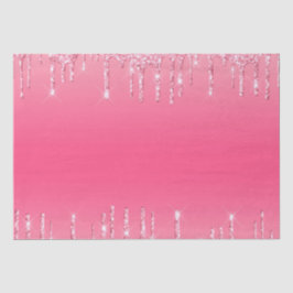 Roze Glitterende Glinsterende Meisjesachtige Trend Tissuepapier