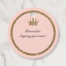 Roze Glitterende Gouden Glitters Zweet 16 Prinsess