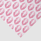 Roze glitterkus patroon tissuepapier (Detail)