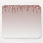 Roze glittermousepad muismat (Voorkant)