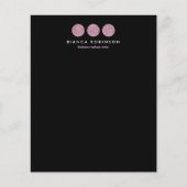 Roze glitterpalet voor Freelance Makeup Artist Flyer (Voorkant)