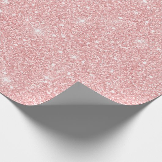  roze glitterpapier cadeaupapier (Hoek)