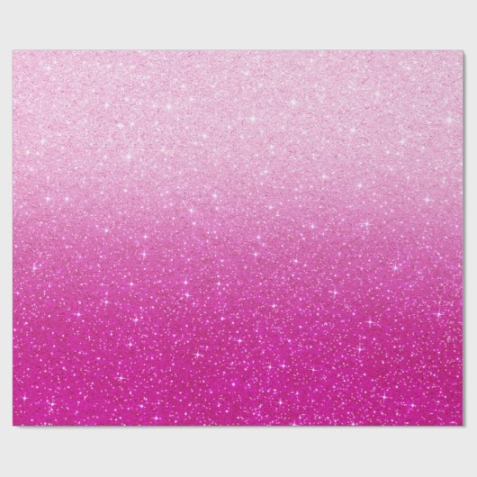 Roze glitterpatroon cadeaupapier (Vlak)