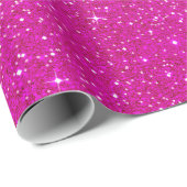 Roze glitterpatroon cadeaupapier (Rol Hoek)