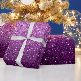 Roze glitterpatroon cadeaupapier