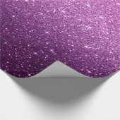 Roze glitterpatroon cadeaupapier (Hoek)